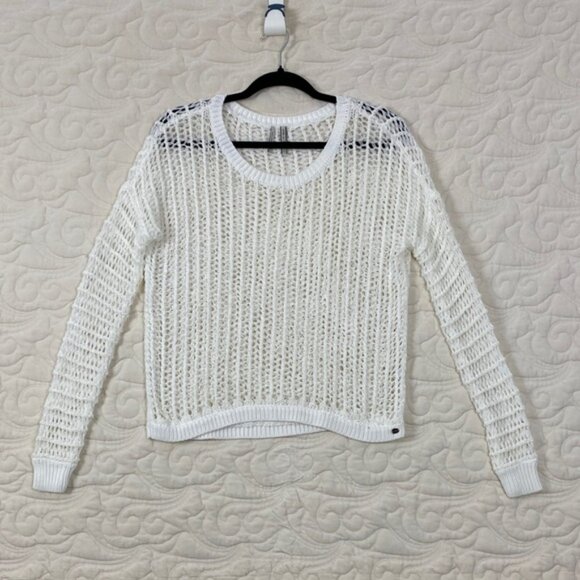 Guess Open-Knit Sweater White Size XS - Picture 1 of 9